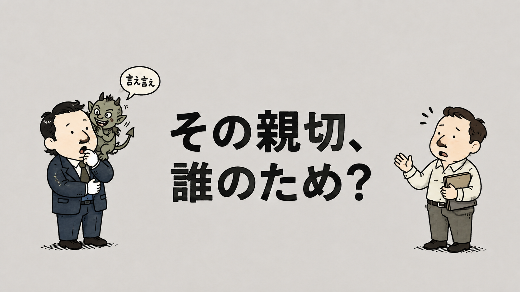 相談された瞬間、答えを言いたくなる人へ――その親切、本当に相手のためですか？『アドバイスしてはいけない』