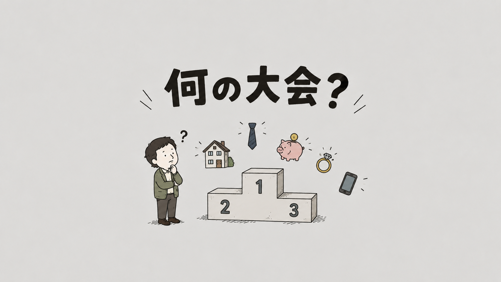 みんな人生を競っている。でもこれって一体、何の大会なの？『人生はゲームなのだろうか？』